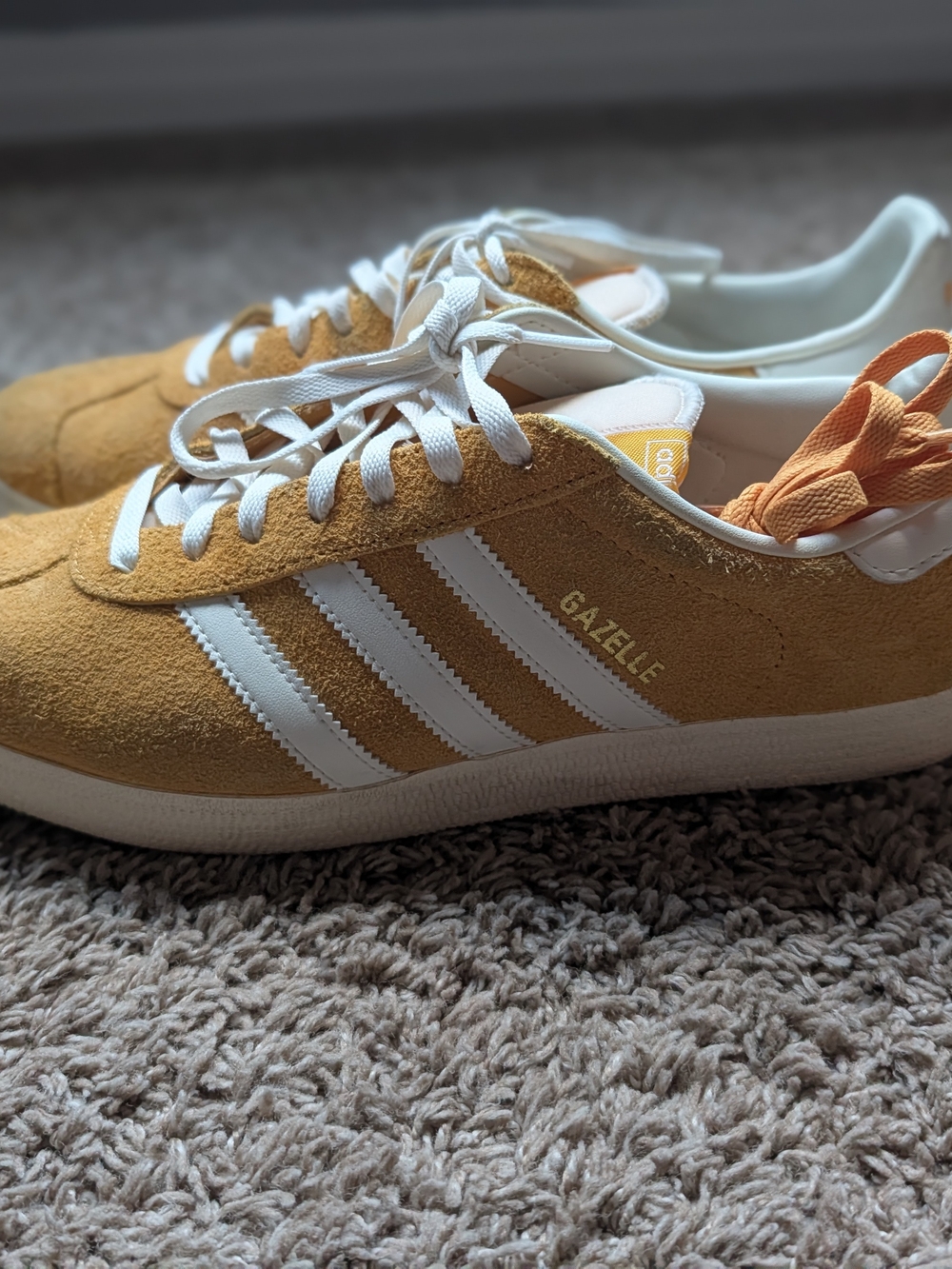 Adidas Gazelle Suede Sneakers in Mustard Yellow